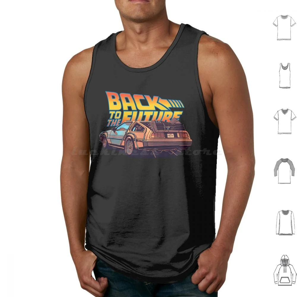 Back To The Future Tank Tops Vest Sleeveless Back To The Future Car Movie 80s Bttf Marty Movies Film Time Travel