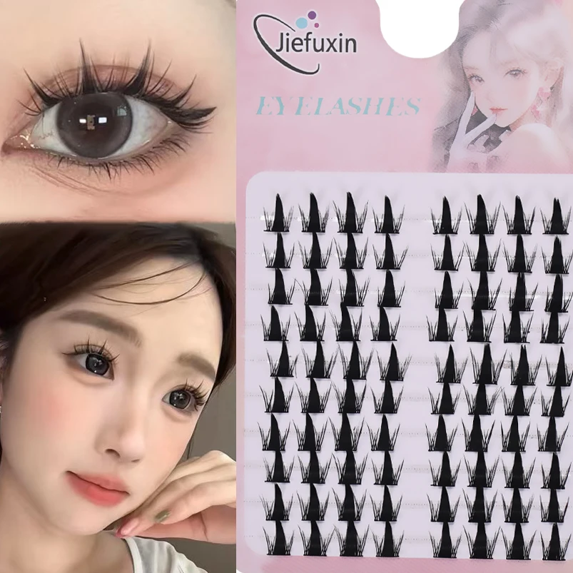 DIY-clusters Valse wimpers Clusters Extensies Individuele wimpers Cluster Natuurlijke gesegmenteerde wimpersbundels