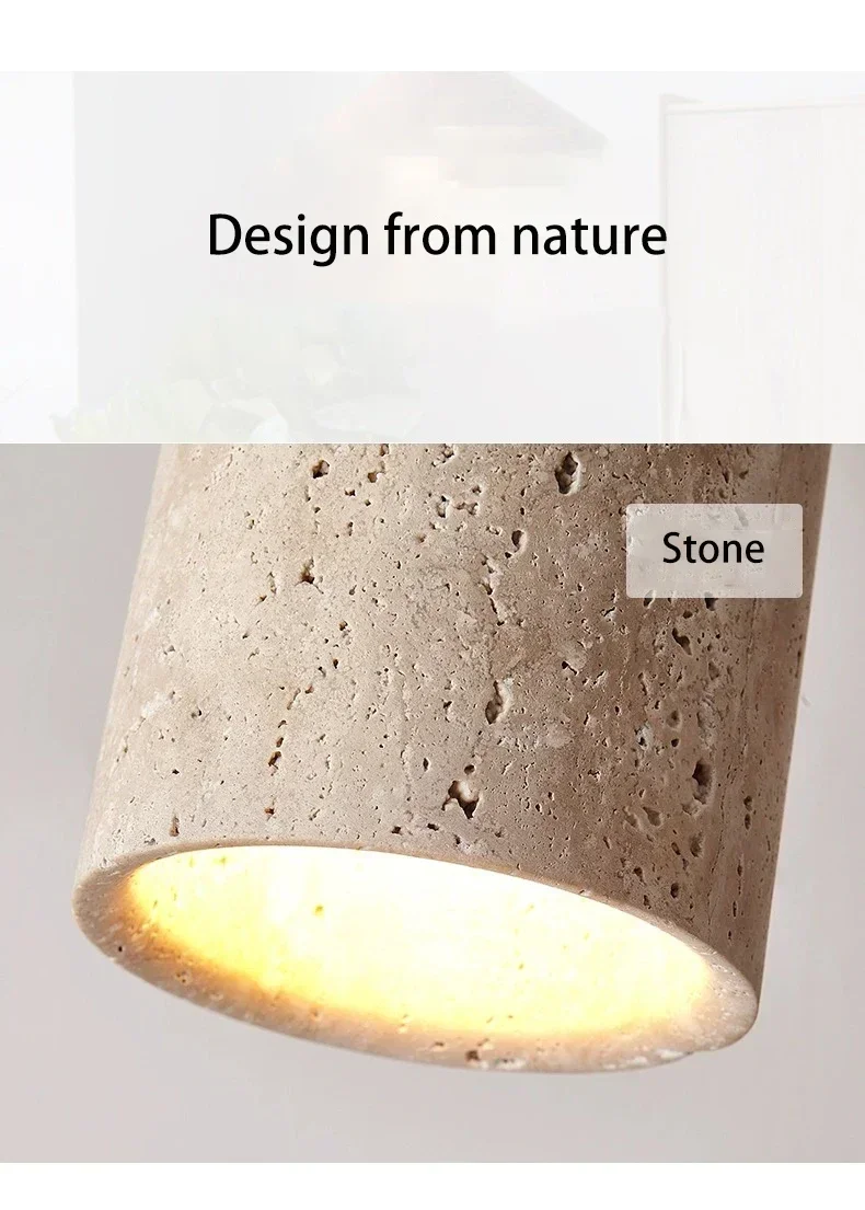Japanese Wabi Sabi Style Yellow Cave Stone Ceiling Light Designer Retro Creative Entrance Hallway Foyer Balcony LED