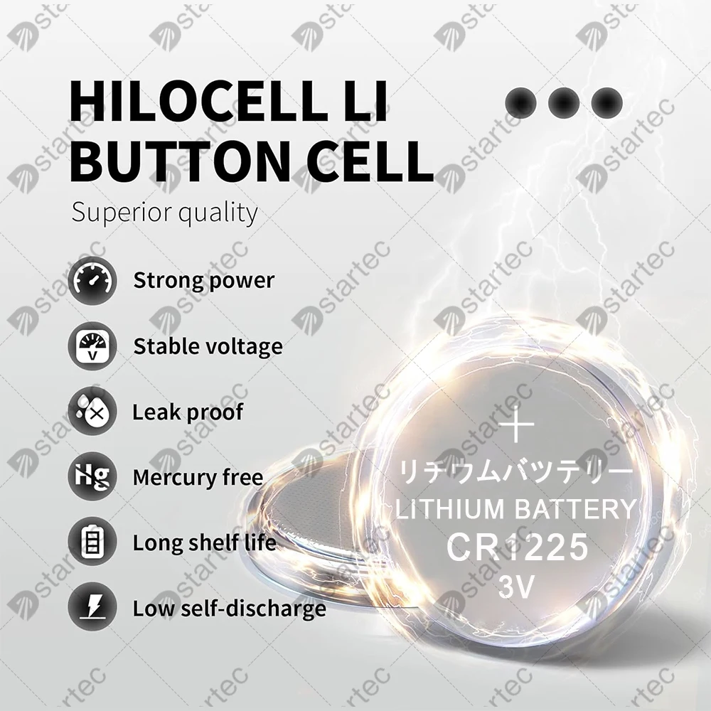 CR1225 CR 1225 Lithium Batteries For Toys Clock Watch Remote Control DL1225 BR1225 CR1225-1W LM1225 ER1225GP 3V Button Coin Cell