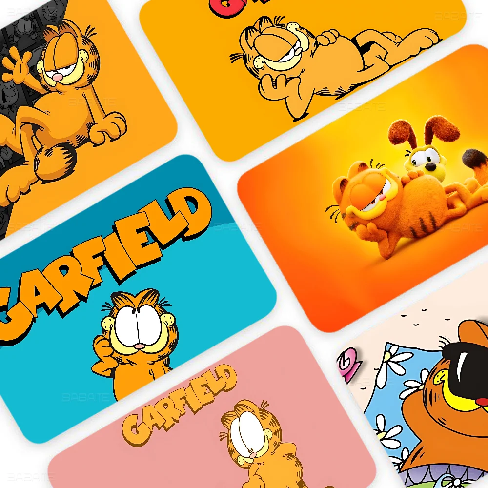 Cartoon G-Garfields Cute 2024 Anime Cartoon Skin Stickers Film Tape Case For Big Credit Debit Card Front Side