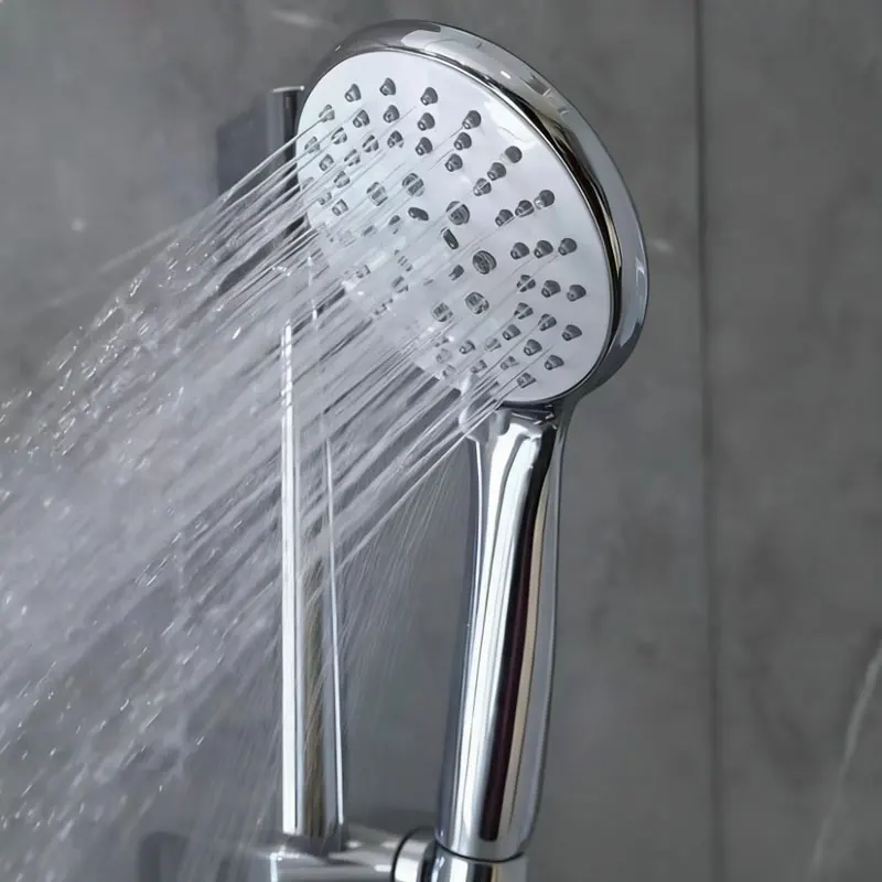 

1pcs Shower Head with Pressure Boost Single Large Panel High Water Output Handheld Shower Bathroom Hot Water Shower Large Nozzle