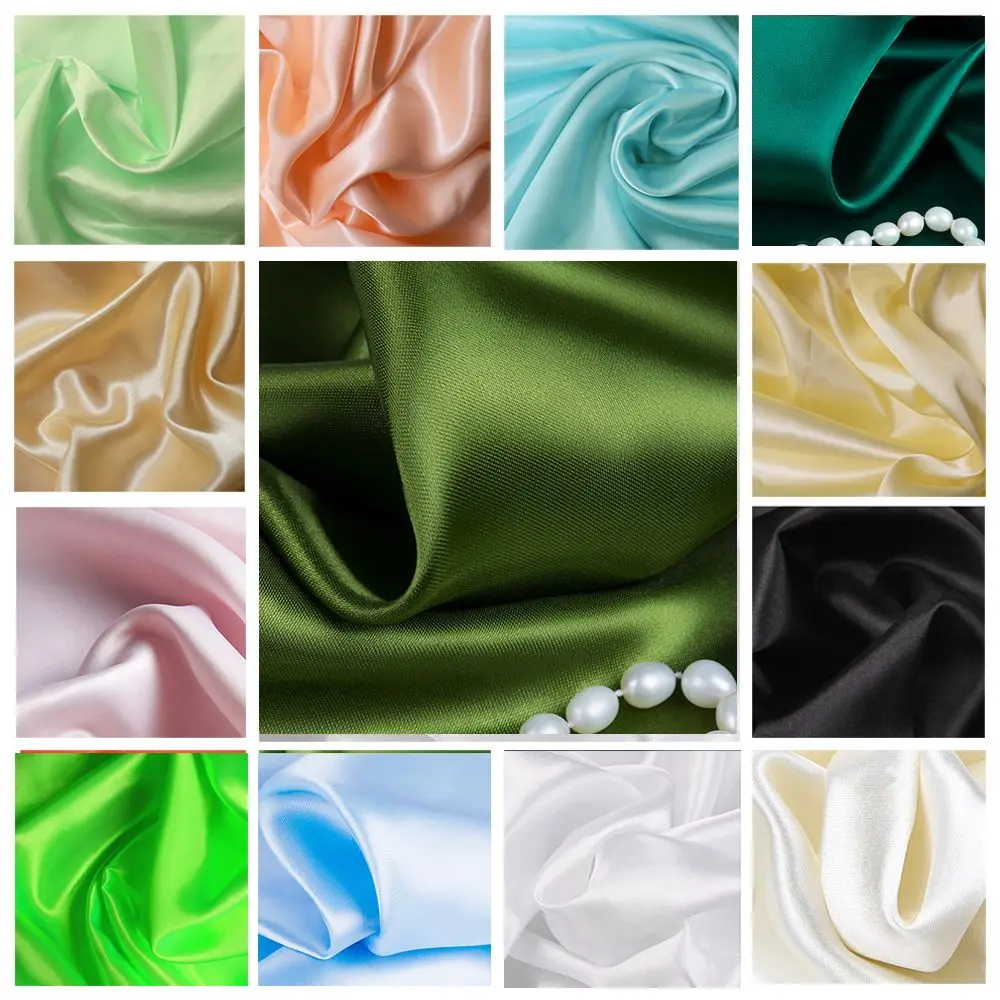 2/3/5m Satin Simulation Silk Fabric Gift Box Lining DIY Accessories Wedding Background Decoration Materials By Meter