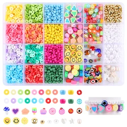 Makersland Diy Beads Set for Girls Jewelry Making Supplies Kit for Child Mixed Clay Beads for Bracelets Complete Kit Kids Gifts