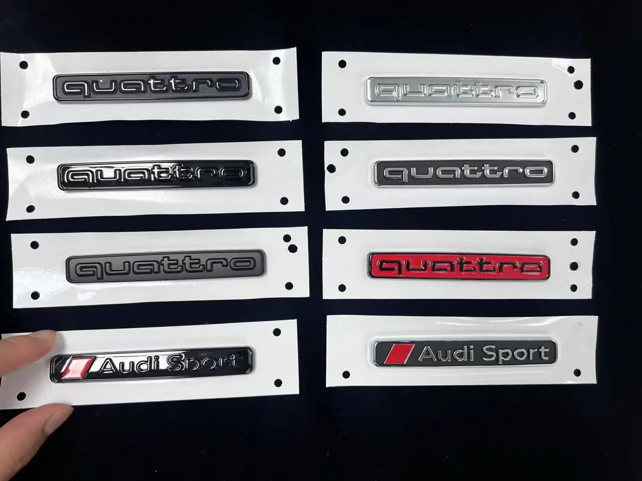 

1Pc 95mm 3D ABS Car Rear Trunk Badge Side Emblem Sticker For Audi A3 A4 A5 A6 A7 A1 A2 Q3 Q5 Q7 S3 S4 S5 S6 Quattro Accessories