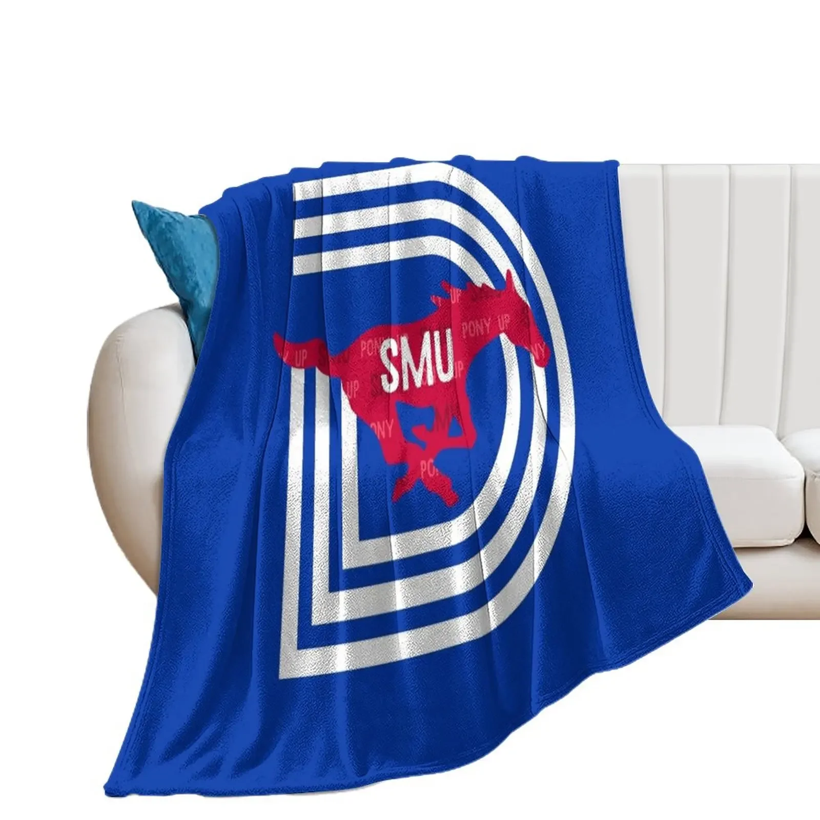 

SMU Apparel Throw Blanket Summer Plaid Flannel Soft Blankets