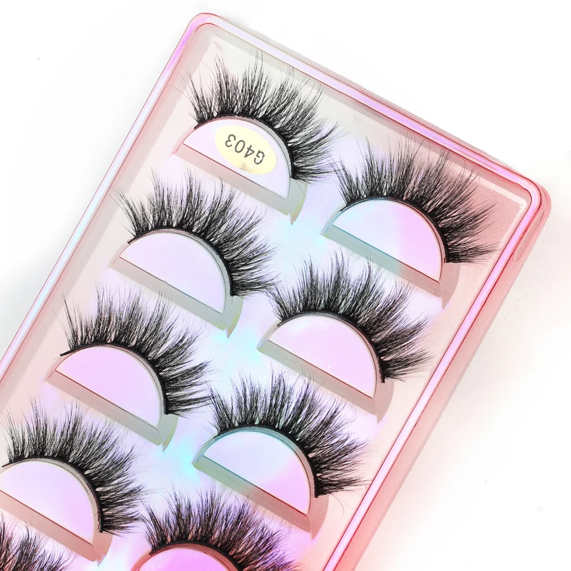 New 3/5 Pairs 3D Mink Lashes Natural Soft Eyelash Dramatic False Eyelashes Faux Cils Make ups Fake Eyelash Extension maquiagem