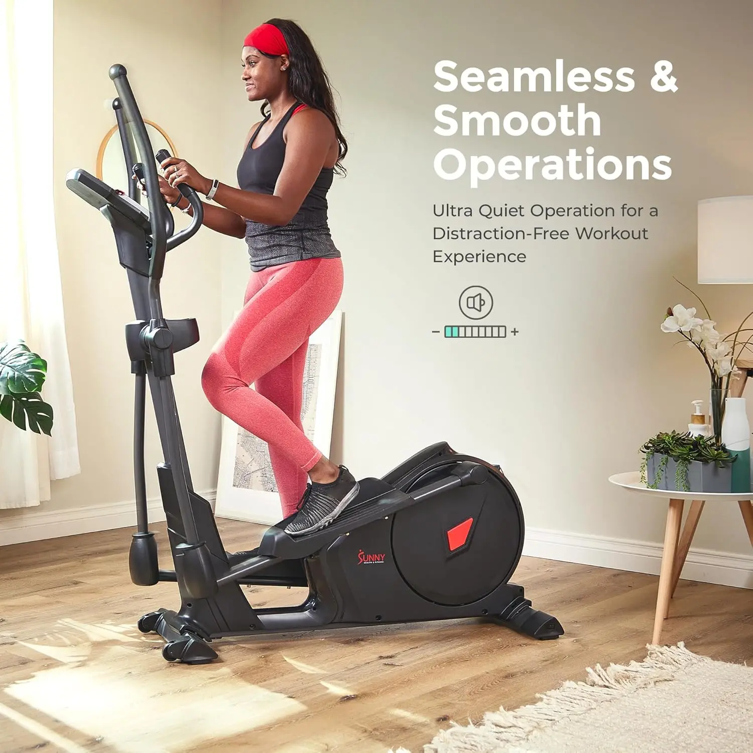 Fitness Programmeerbare 16-elektromagnetische elliptische crosstrainer-oefenmachine, cardio-apparatuur voor het hele lichaam met