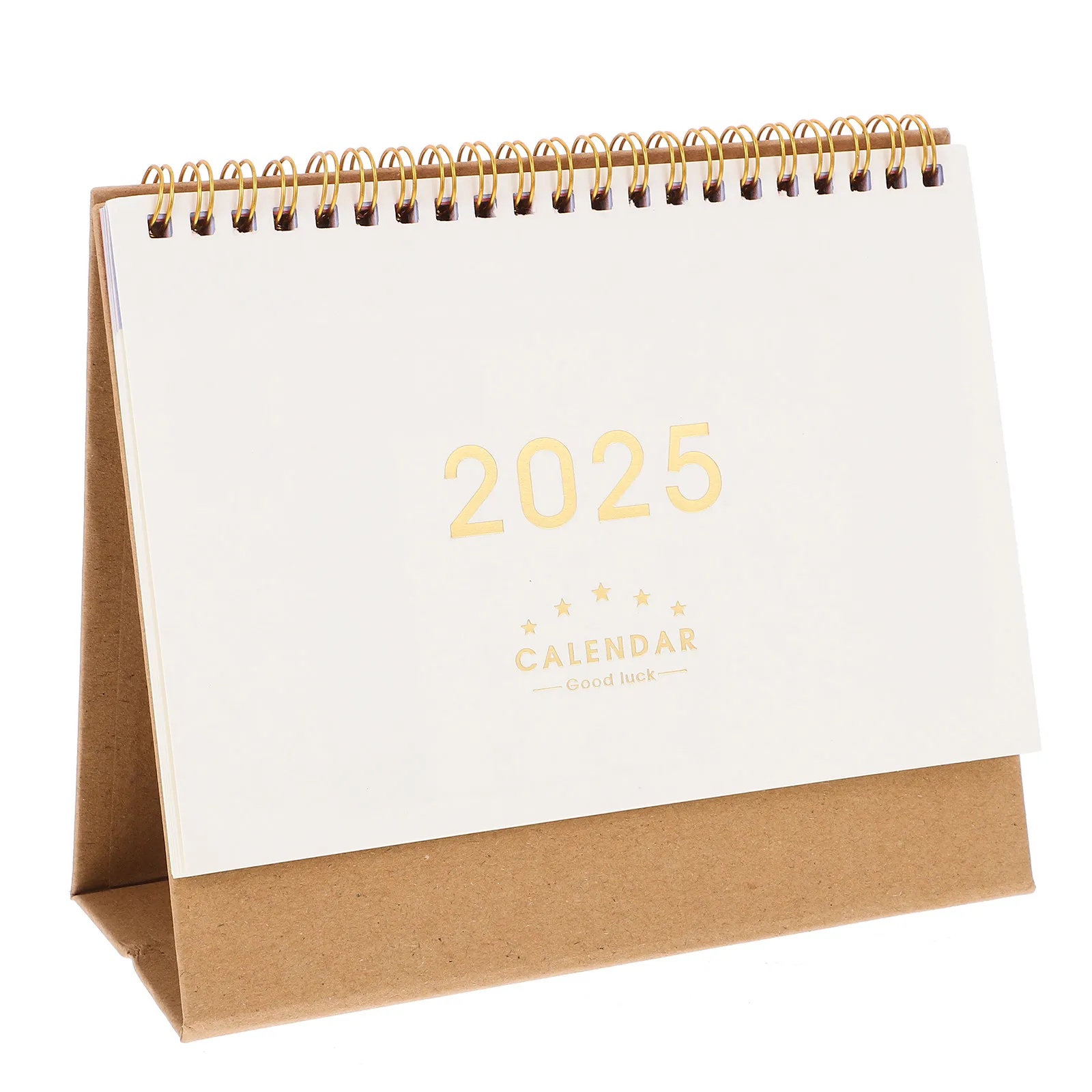

2025 Small Table Calendar Standing Flip Design Premium Thick Paper Daily Planner for Office Desk Home Study Room Memo Organizer