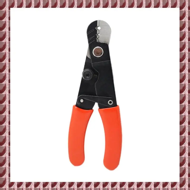 

A95G Трехступенчатые плоскогубцы для зачистки оптического волокна Многофункциональный 3-отверстий Сетевой инструмент для оптического волокна Оранжевый + Черный