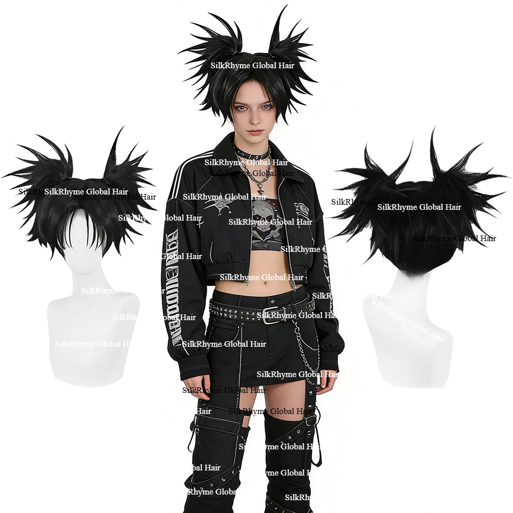 

Unisex Choso Cosplay Wig Jujutsu Kaisen Anime Black Spiky Synthetic Heat Resistant Hair Wig For Halloween Party Comic Con Daily