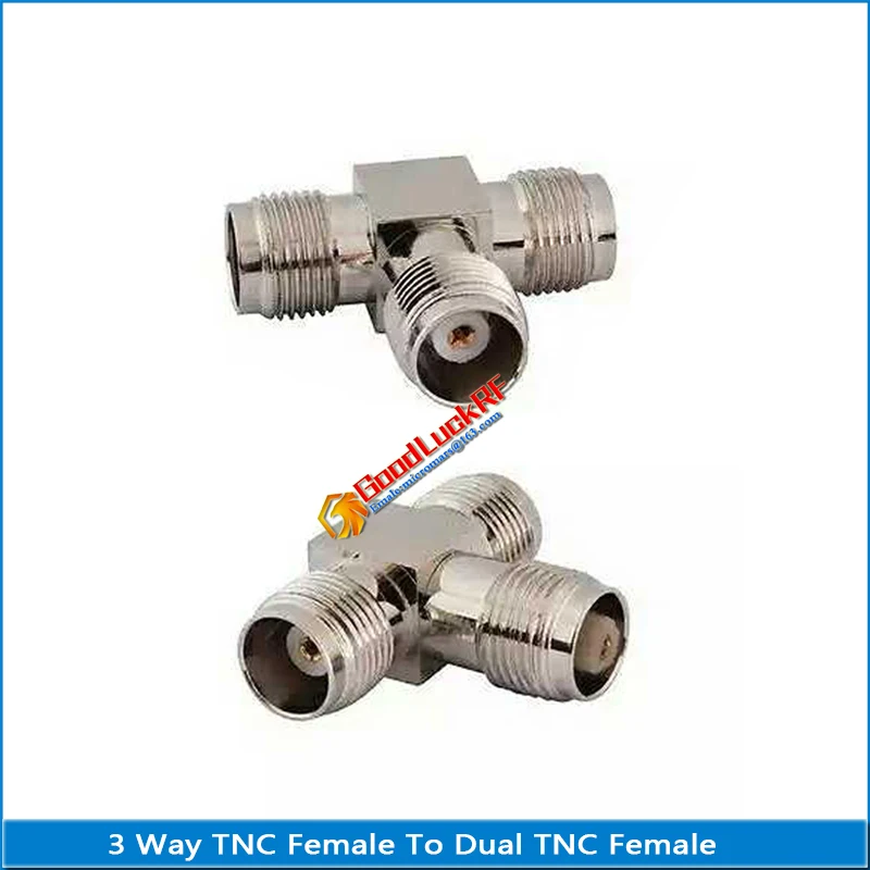 

1X Pcs 3 Three TNC Female To 2 Dual TNC Female Plug TNC 3 Way Splitter Adapter Socket T-Type RF Coaxial Connector