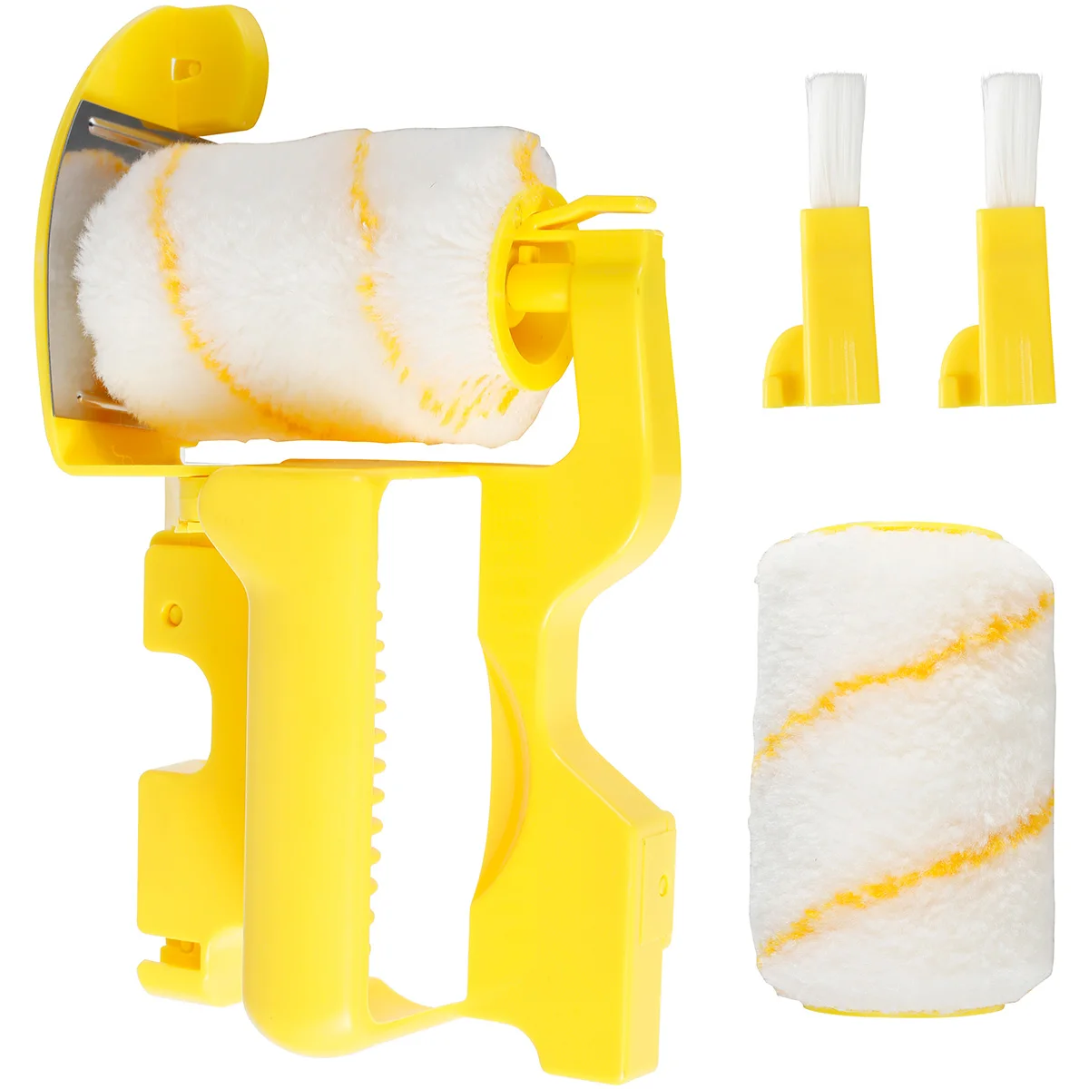 Paint Edger Roller Brush Hand-held Portable Clean-Cut Tool with Roller and Brush for Home Room Wall Ceiling Window Painting