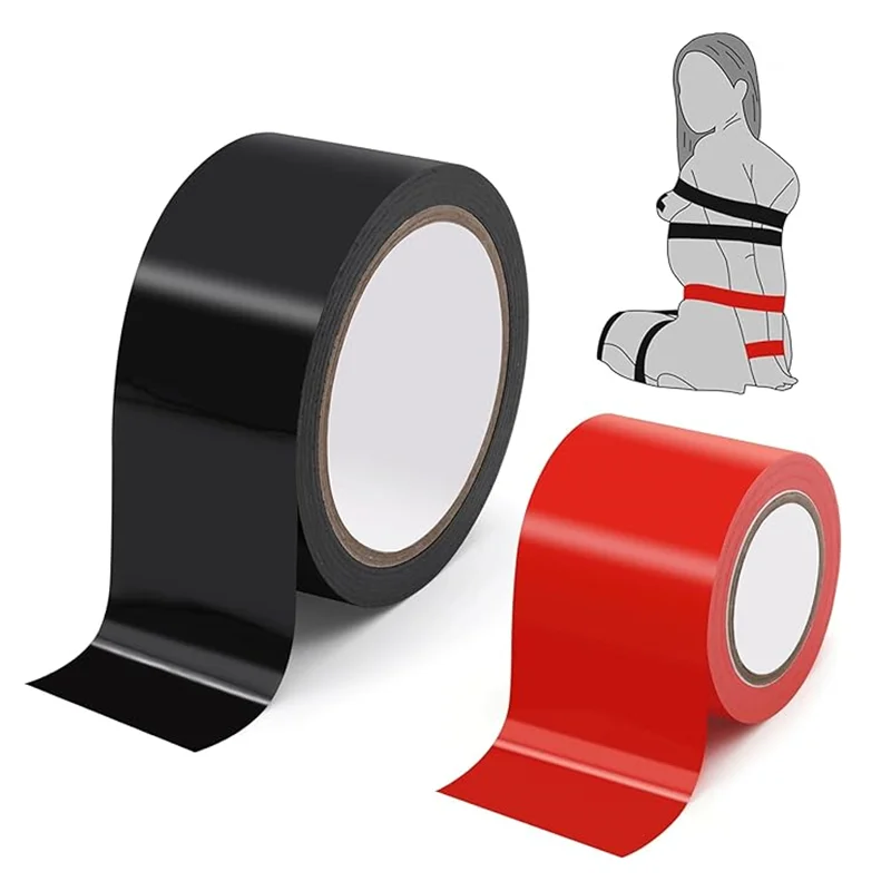 

BDSM Adult Sex Toys Bondage Tape for Women Couples Sex Restraint Bondage Adsorption Duct Tape Static Electrostatic Binding Props