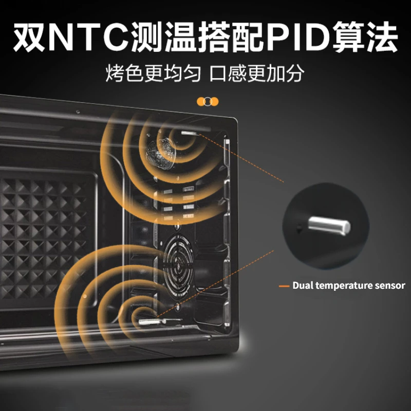 Oven Household New 220V 40L Large Capacity Enamel Liner Steam Oven 오븐 فرن كهربائي hornos para panaderia