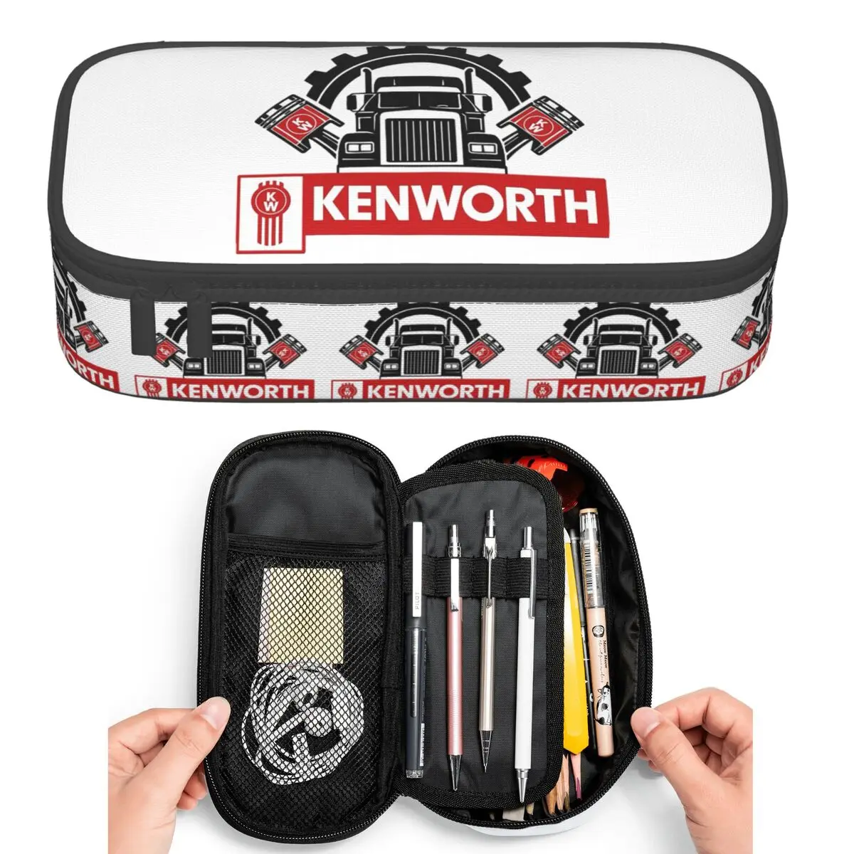 

Kenworth Logo Pencil Cases for Students Pen Box Pencil Bag Large Capacity Pencil Pouch Pen Holder