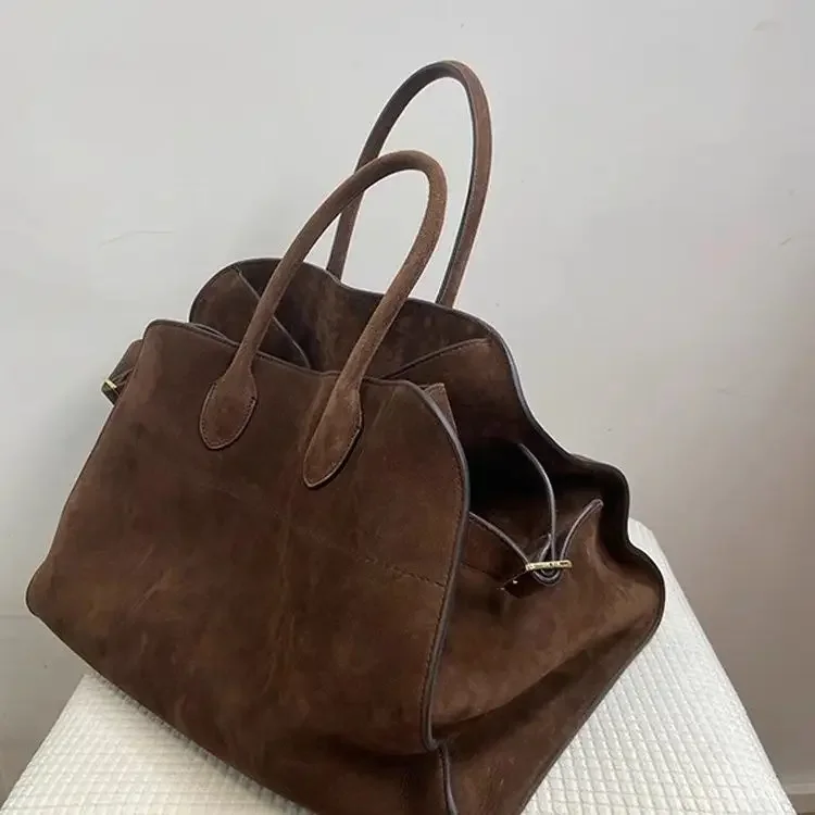 Tas Tote wanita High end mewah baru 2024 tas bahu kapasitas besar desainer sederhana Retro tas tangan kepribadian unik