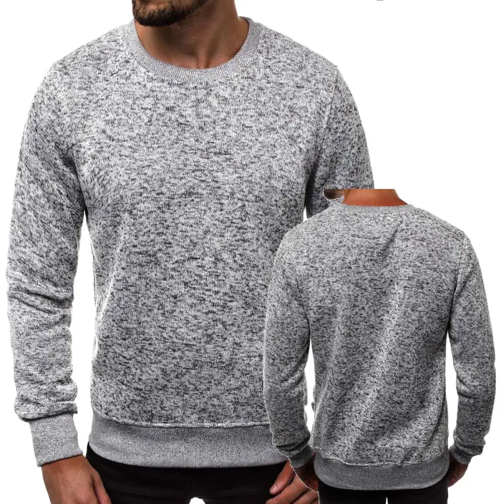 

Fashion Men's Knitted Jacquard Sweater Pullover Spring Autumn Male Sweatshirts Basic Loose Tops Casual Round Neck Streetwear