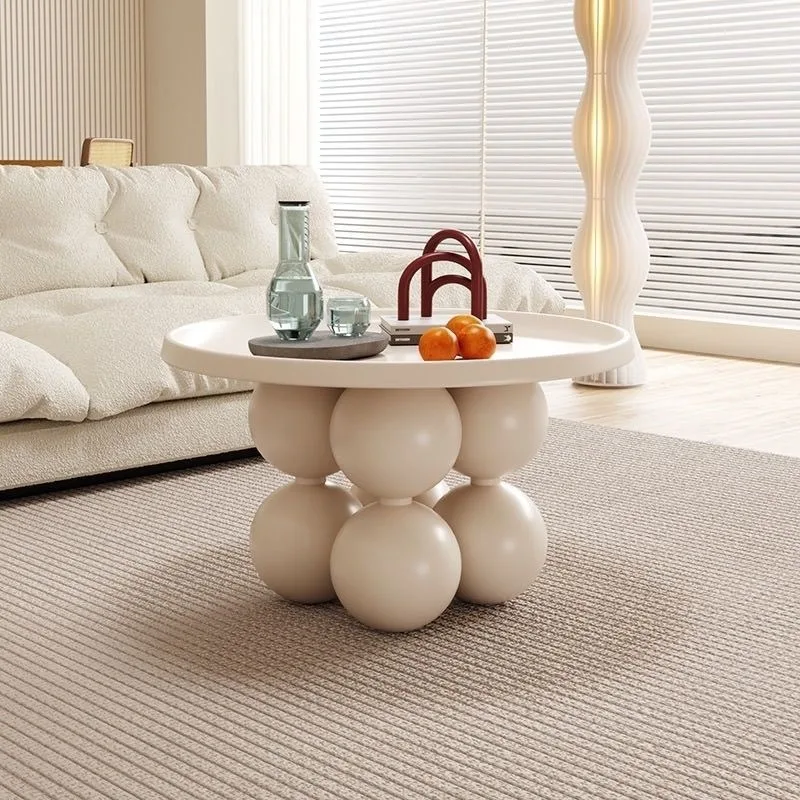 

Cream Style Designer Creative Iron Tea Table Modern Minimalist Living Room Home Side Table Mesa De Centro Room Decor