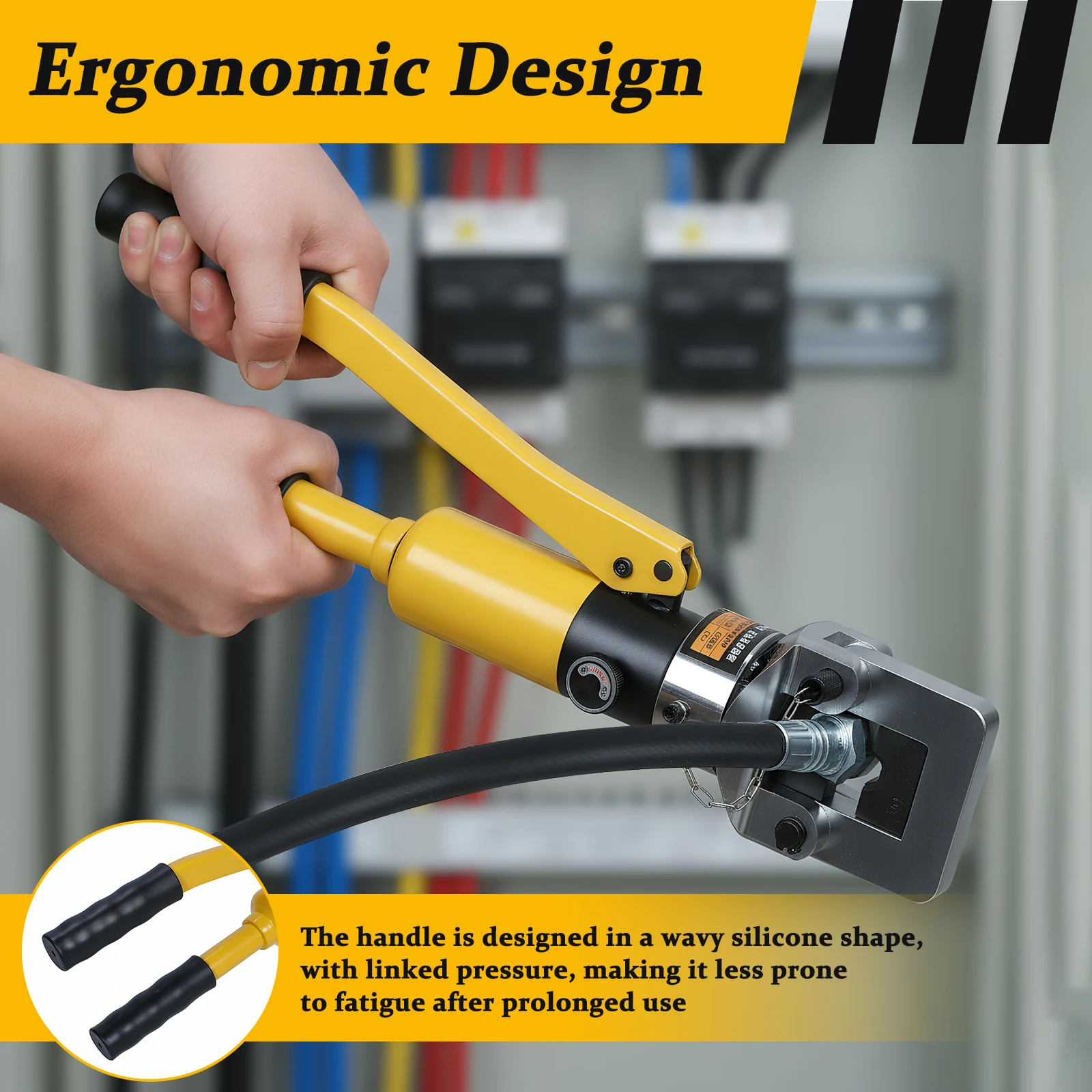 

Интегрированные гидравлические клещи с ящиком для инструментов, удобные для обжима кабелей, усиленные, для ремонта/промышленности/электромонтажных работ