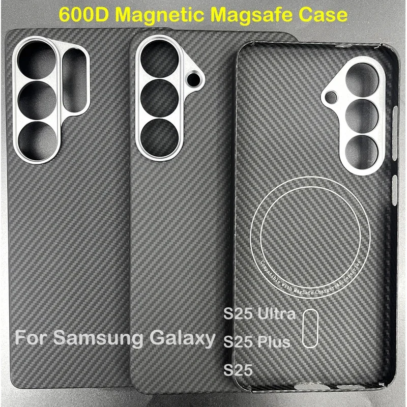 

For Samsung Galaxy S25 Ultra Carbon Fiber Case Aramid Cover for S25 /S25Plus Phone Accessory thin Lightweight