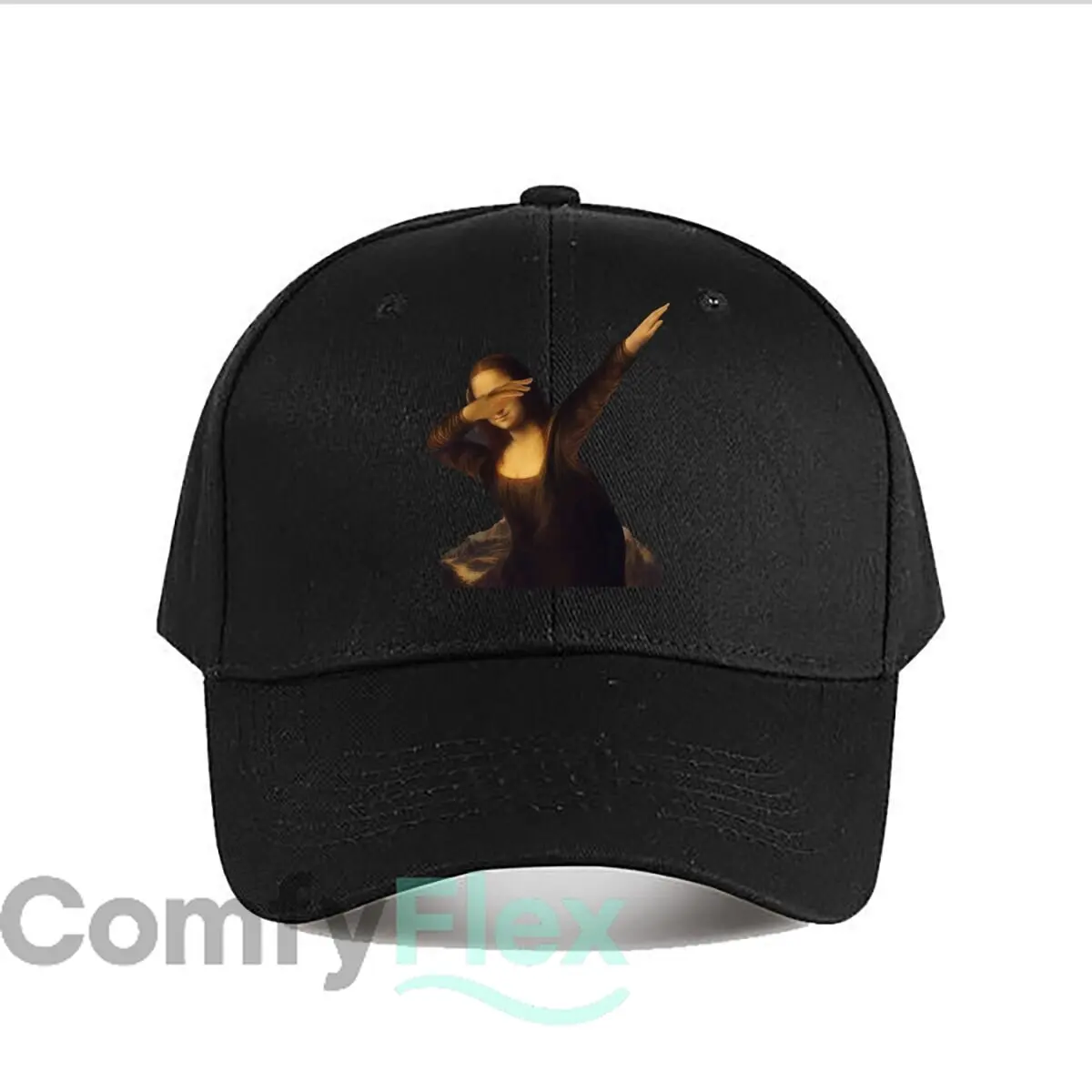Dabbing Mona Lisa Parody Portrait Art Baseball Cap Fashion Men Sunhat Women's Outdoor Sports