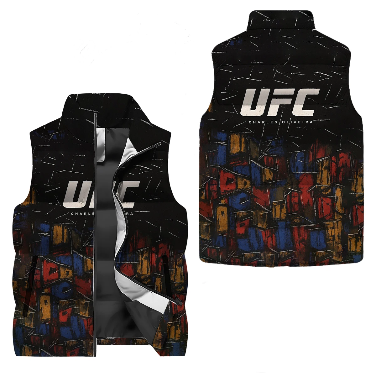 

Зимний бархатный жилет UFC на молнии, незаменимый для поездок на работу на открытом воздухе, теплый жилет с эффективными блоками холодного воздуха, легкий и не объемный