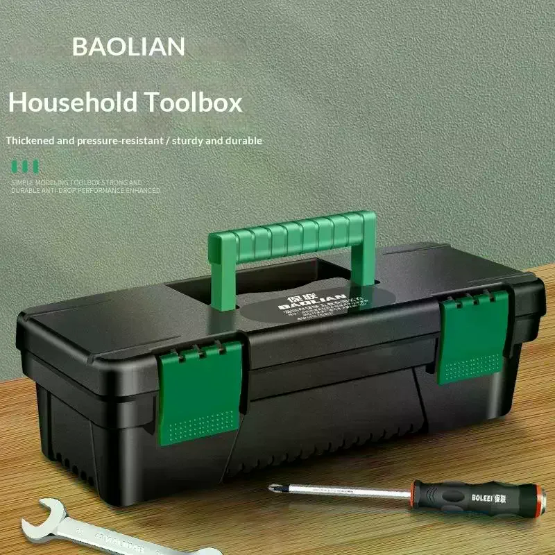 Tool Box Plastic Tool Storage Case For Carpentry Electrical Repairs Tool Handheld Toolbox Storage Box Plastic Toolbox 10Inch