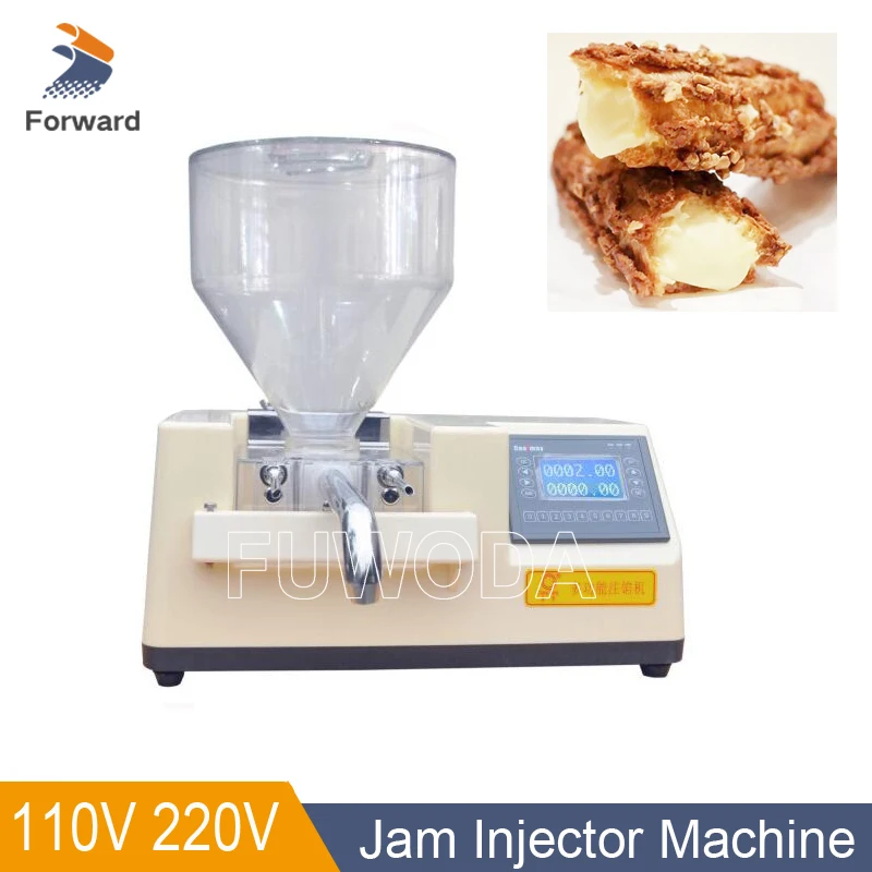 

110V 220V Small Cupcake Donut Bread Cake Cream Filling Machine Bread Jam Injection Machine Cream Butter Bread Filling Machine