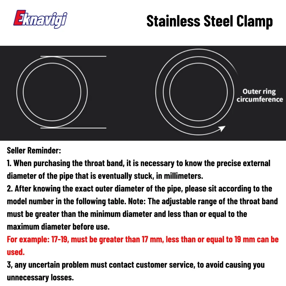 5PCS 201 Stainless Steel Double Steel Wire Hoop Hose Clamp Clamp Water Pipe Fastening Clamp image 6