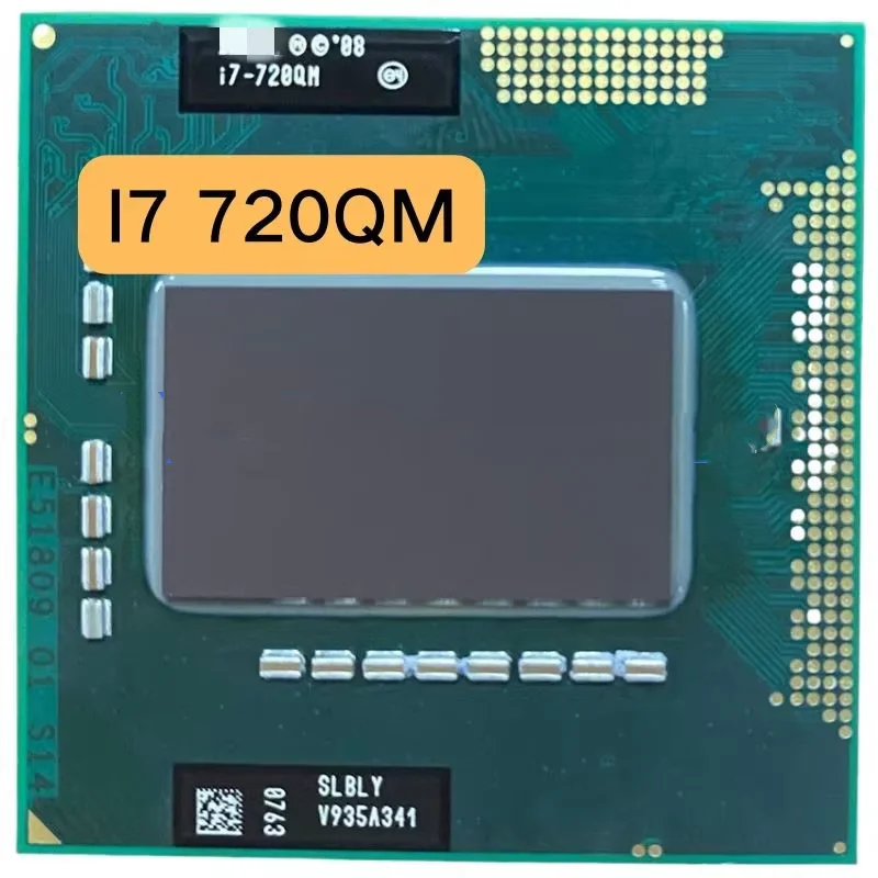 Core i7-720QM i7 720QM SLBLY I7 720QM 1.6 GHz Quad Core 8 Thread CPU Processor 6W 45W Socket G1 / rPGA988A