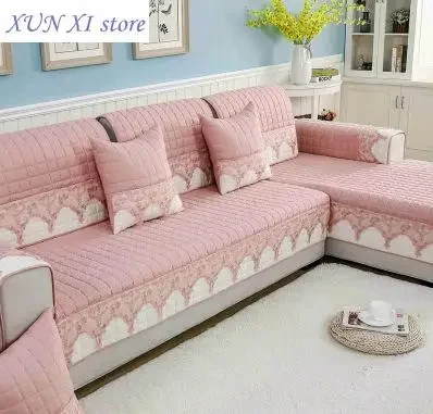 

New Four Season Corner Sofa Cushion Plaid Non-slip Sofa Cover Protector Chaise Couch Cover 1/2/3/4-seater Towel for Living Room