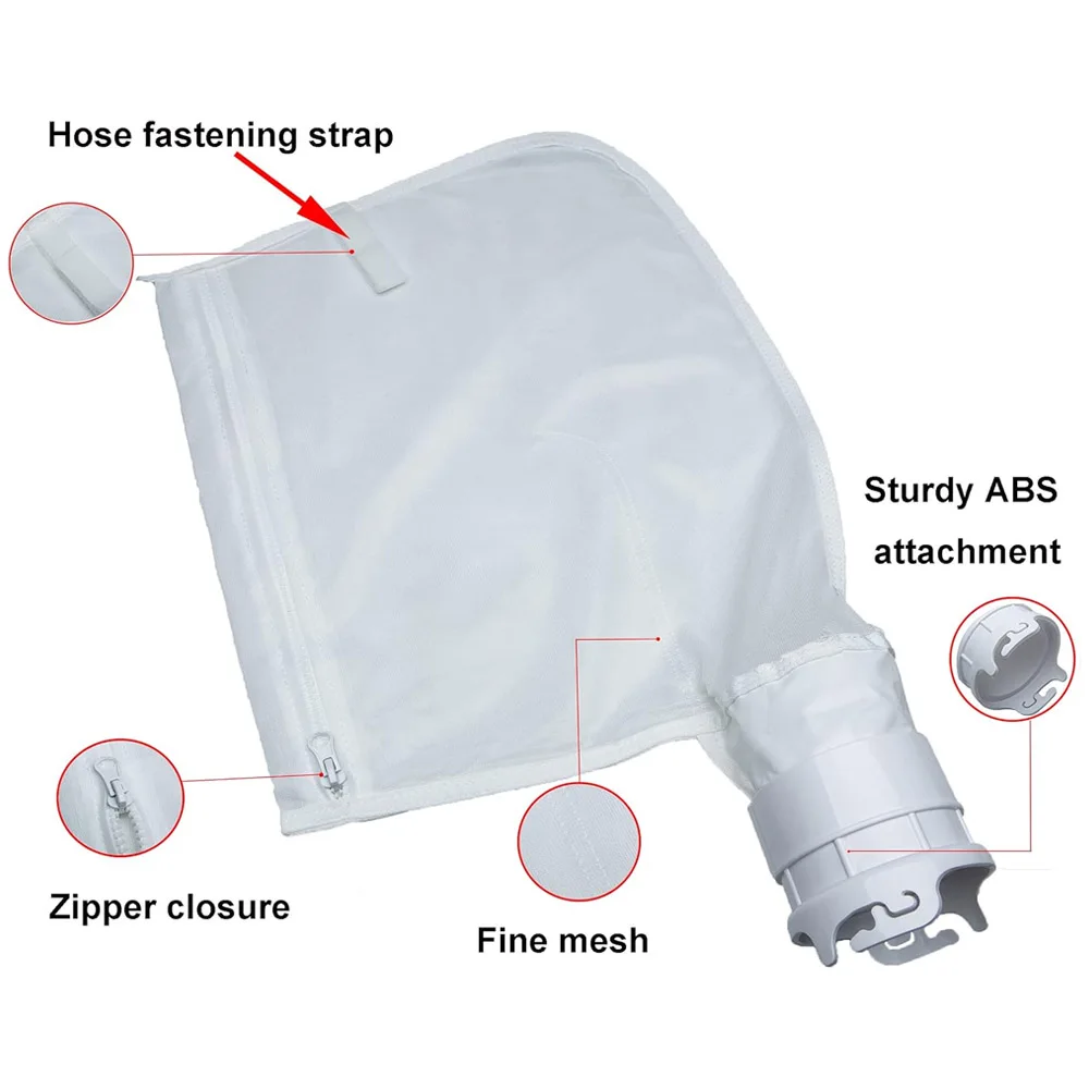 2 Pcs Pool Cleaner Fine Mesh Bag for Pentair Kreepy Krauly Legend, Platinum, Letro Pool Cleaners Debris Bag 360002 and EU16