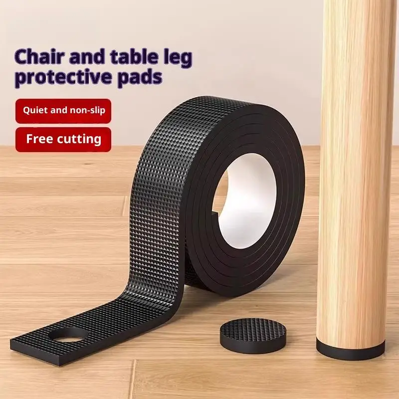 Heavy Duty Non Slip Rubber Furniture Pads Self Adhesive Leg Protectors For Chair Table Sofa Floor Safeguard
