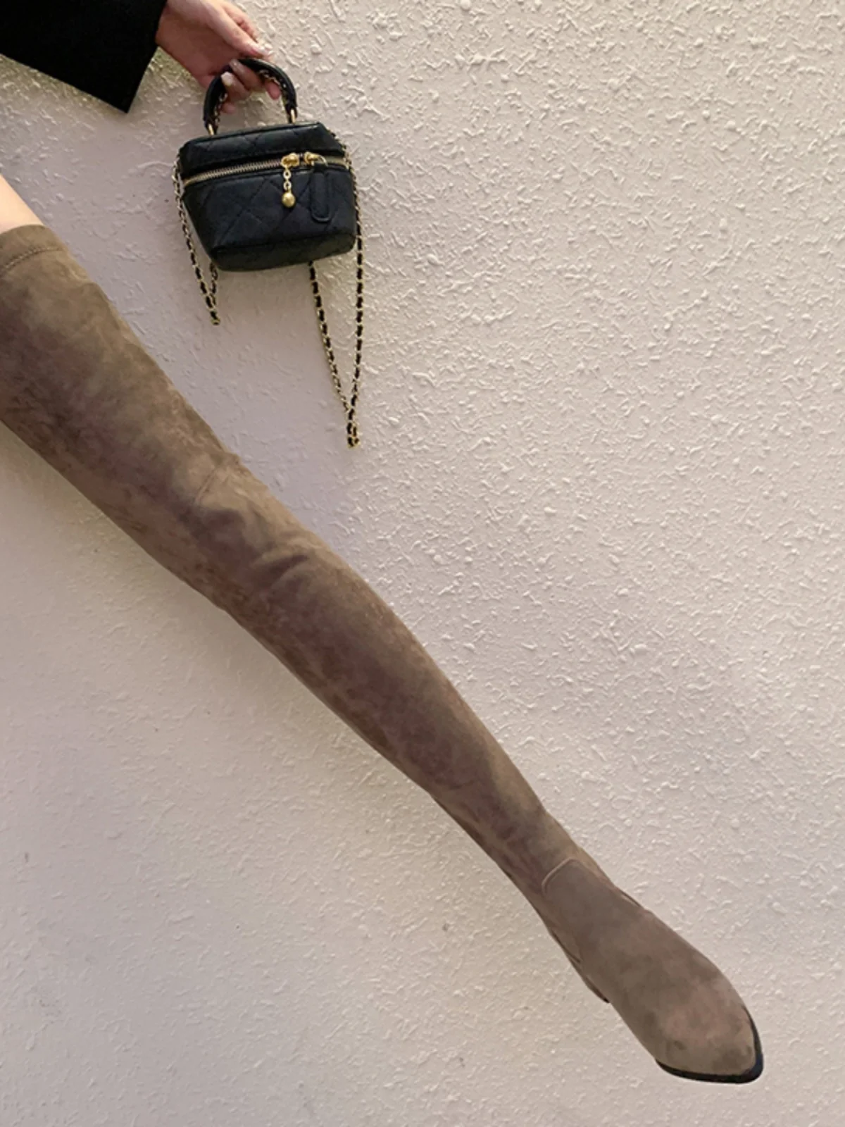 

Ультрадлинные сапоги выше колена цвета хаки, 70 см, женские эластичные сапоги до бедра, утягивающие длинные сапоги-трубы, модные зимние сапоги на высоком каблуке