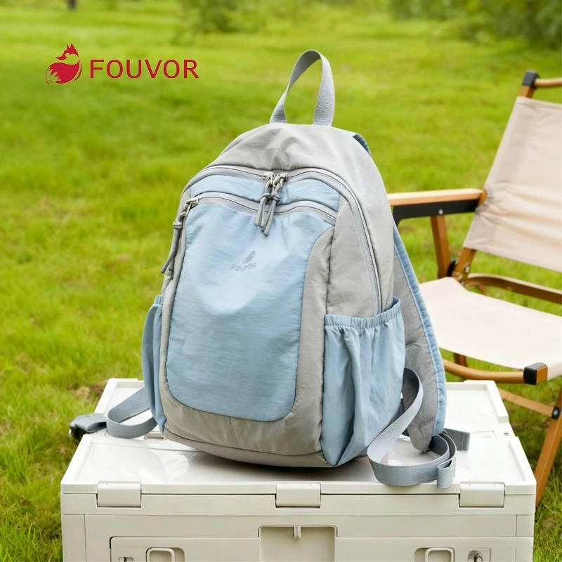 

Fouvor женский новый стиль 2025 года, водонепроницаемый рюкзак из ткани Оксфорд для занятий спортом на открытом воздухе, отдыха, путешествий, пеших прогулок, школьные сумки 3068-06