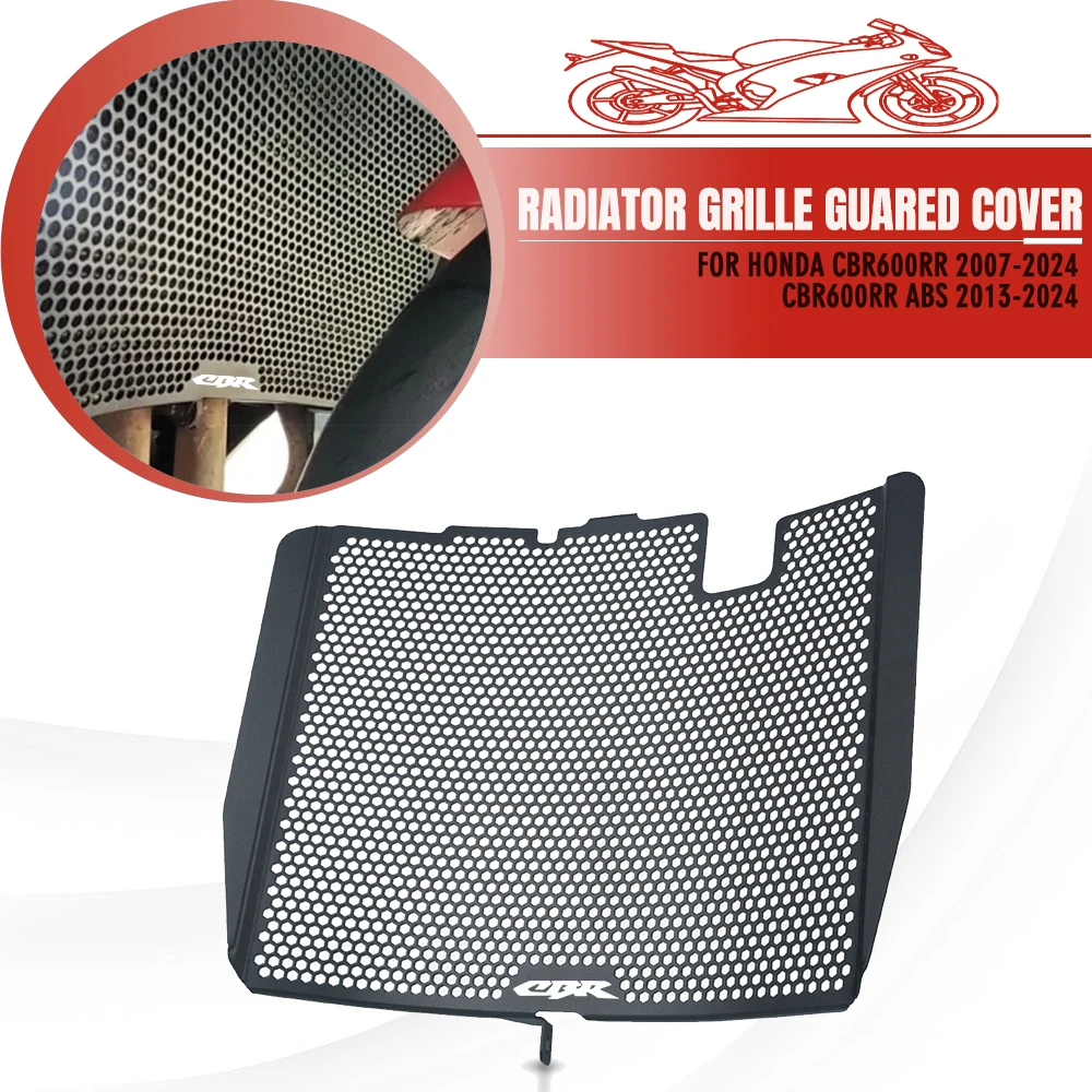 

Mtorcycle Radiator Grille Guard Protector Grill Protection Cover For Honda CBR600RR 2007-2024 CBR600RR ABS 2013-2024 CBR 600RR