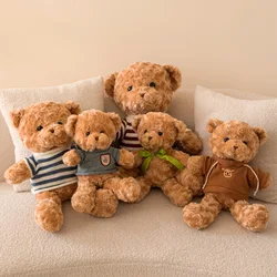 Children's Gift Plush Toy Teddy Bear Doll Festival Party Fun Sweater Bear Gift Birthday Gift Cartoon Plush Doll Brown Bear