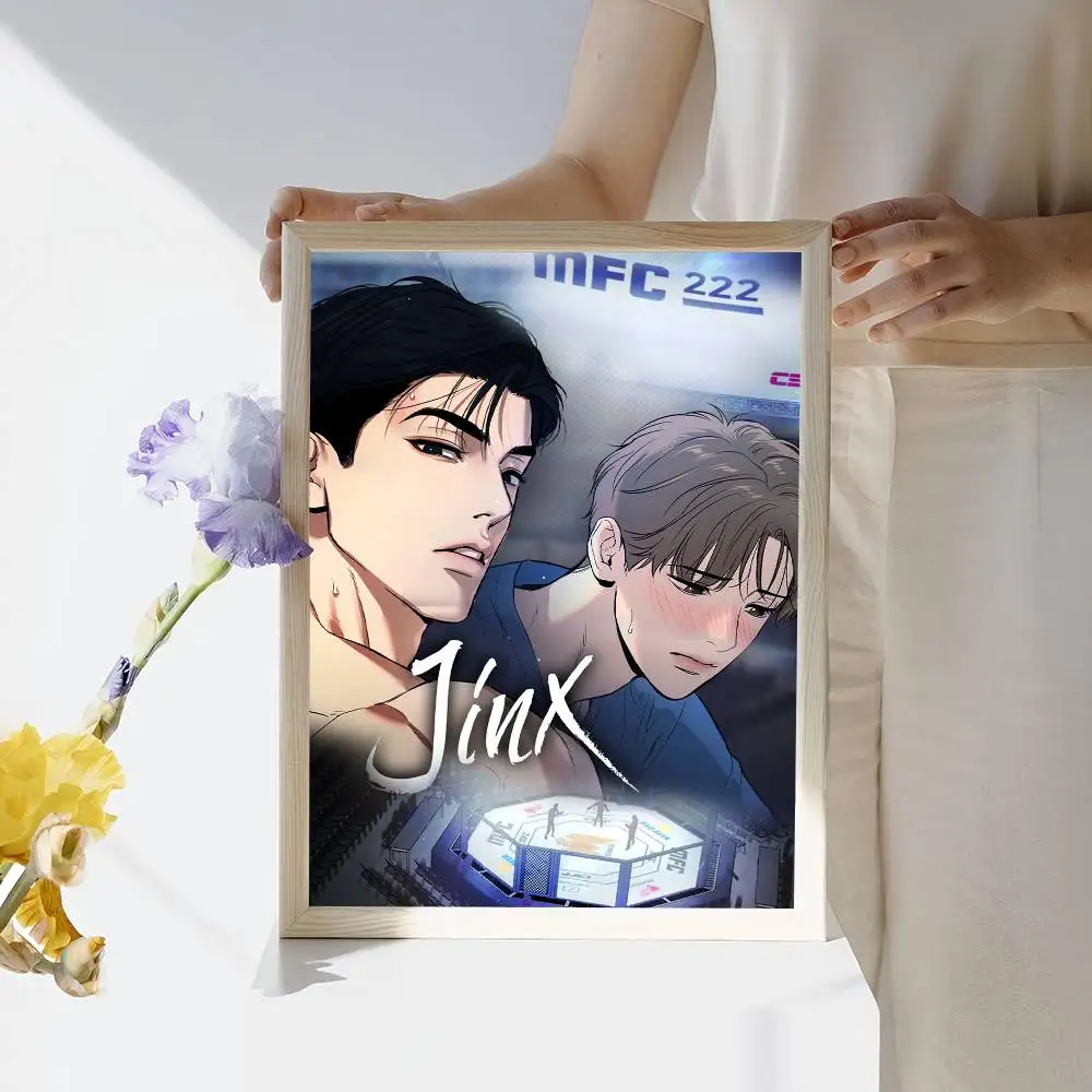 هزلية Jinx DIY لزجة ملصق يتوهم الجدار ملصق لغرفة المعيشة زخارف للحانات جدار ديكور