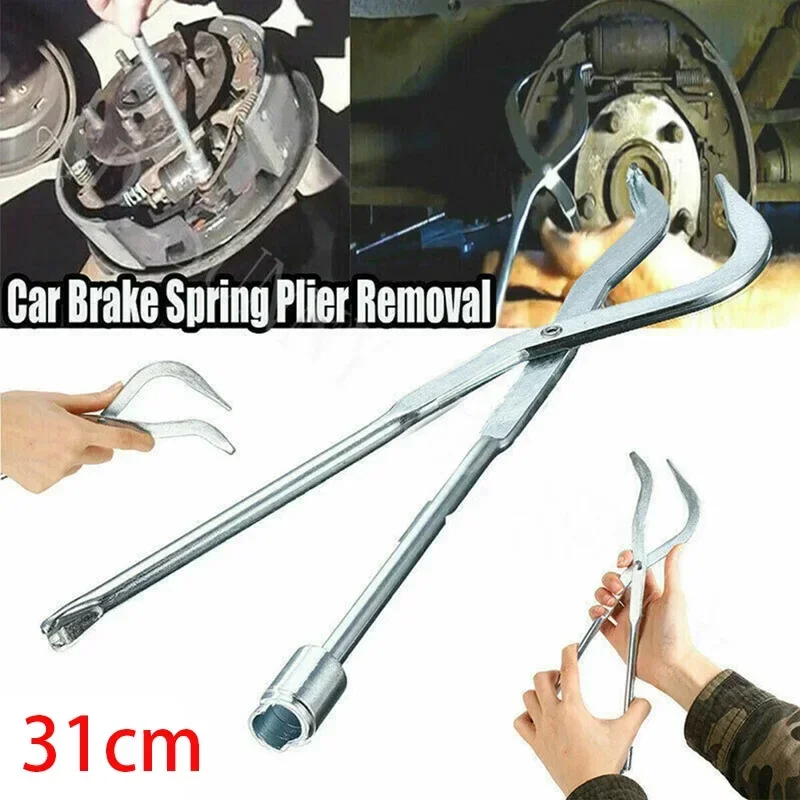 Car Vehicle Drum Brake Line Shoe Return Spring Plier Remover Spring Installer- 31cm Workshop Repair Tool Auto Repair Supplies