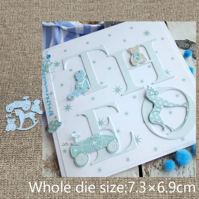 XLDesign Craft Metal stencil mold Cutting Dies baby toy horse decoration scrapbook die cuts Album Paper Card Craft Embossing