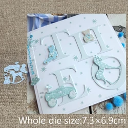 XLDesign Craft Metal stencil mold Cutting Dies baby toy horse decoration scrapbook die cuts Album Paper Card Craft Embossing