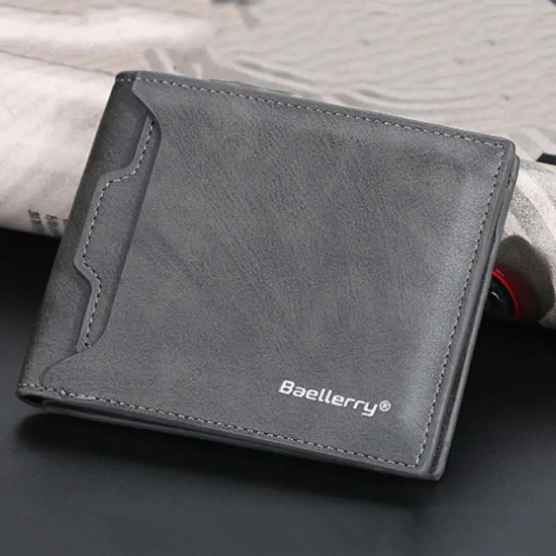 

Wallet for Men Minimalist Leather Bifold Money Clip Cardholder ID Clutch Credit Card Holder Small Purse Front Pocket Purses