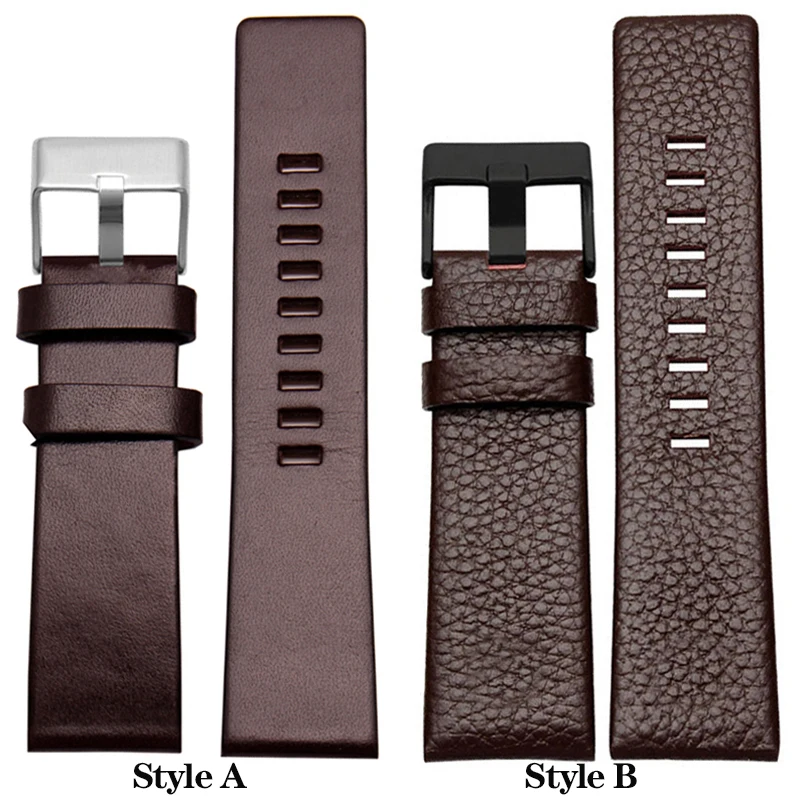 For DIESEL Genuine Leather Strap Bracelet DZ7311 DZ7332 DZ7314 DZ1405 DZ4323 Watch Band Black Brown 22mm 24mm 26mm 28mm 30mm