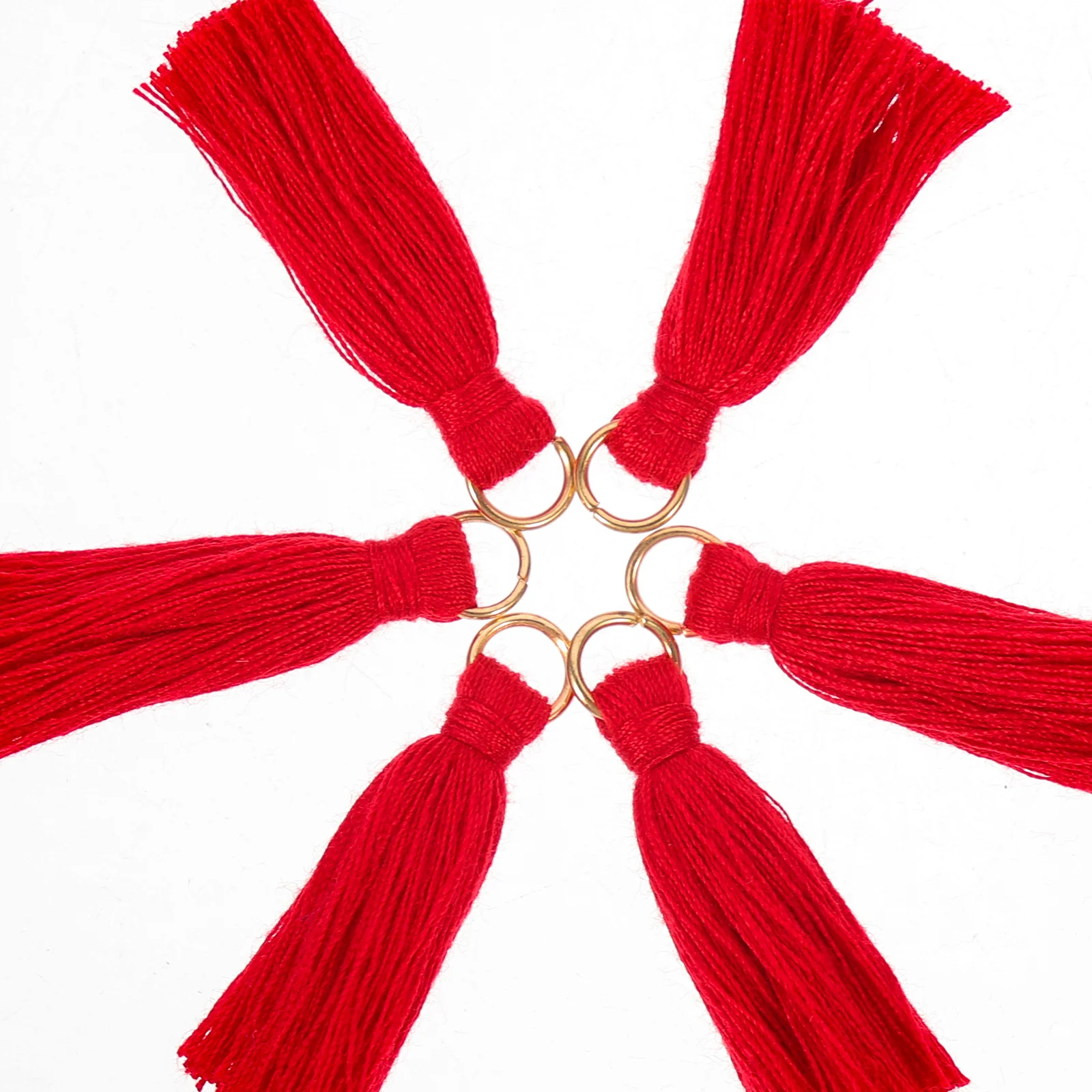 

100Pcs DIY Colorful Tassel Accessories Hanging Ornaments Delicate Jewelry Pendants for Handbags Keychains DIY Craft Tassel