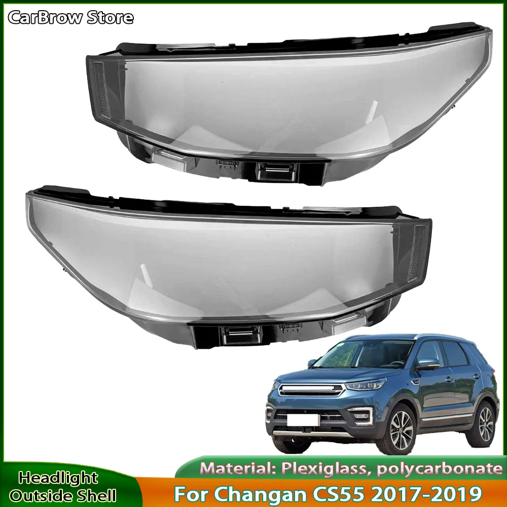 

For Changan CS55 2017 to 2021 Front Headlight Cover Protect Front Headlight Bulb and Lens Housing Fit Halogen Xenon