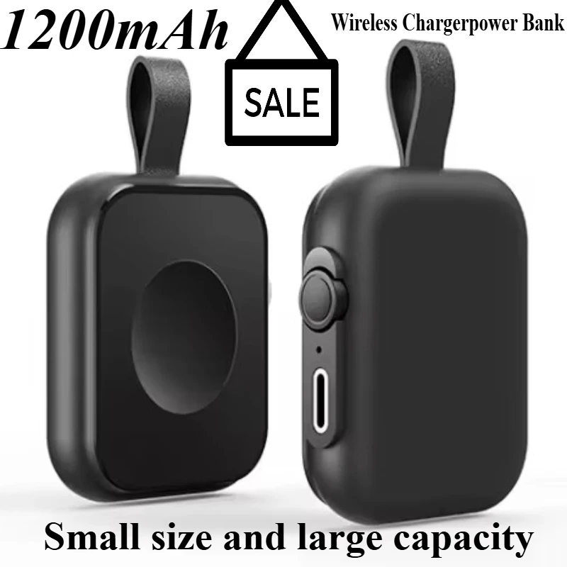 

Мини-магнитный беспроводной блок питания емкостью 1200 мАч, подходящий для серии Apple Watch