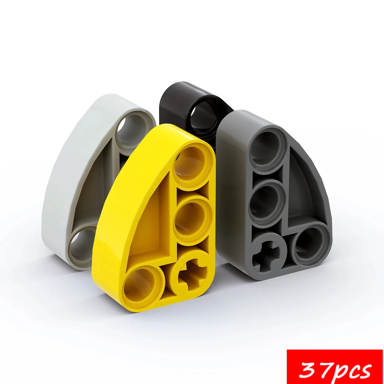 37PCS Moc 2 x 3 L-Shape with Quarter Ellipse Thick Blocks Parts Compatible 71708 DIY Building Blocks Bricks Children Toys
