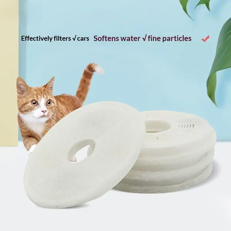 1/4/6/8/12/16 Pack High Efficiency Pet Water Fountain Replacement Filters With Activated Carbon Resin For Cats Dogs Drinking Us