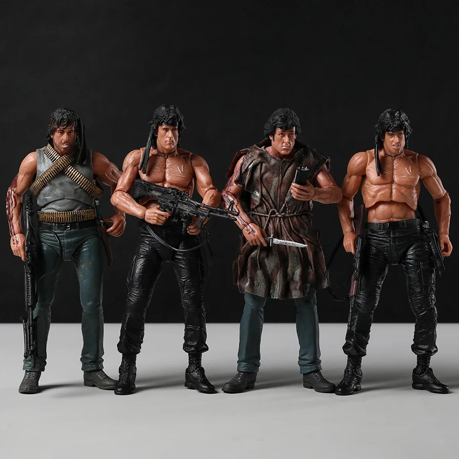 NECA Rambo SDCC 2015 Force Of Freedom Action Figure Joint Movable Model Brinquedos Toy